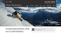 Desktop Screenshot of chaletenchanteur.com